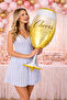 1 Piece Giant Size Goblet-Shaped Foil Balloon Bride to Be Bachelorette Party Balloon 92cm X 37cm