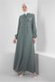 WRITING PRINTED CHAIN DETAILED COAT 10722