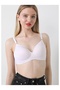 Hollow Covered Wire Free Gathering Lotus Bra
