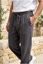 Lightweight and Comfortable Muslin Baggy Men's Trousers - Smoked - 5