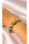 Gold Curved Top Detailed Bracelet – Modern Stylish Design - 2