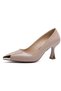 K14524114 Beige Patent Leather Premium Women's Shoes - 2