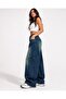 Antique Vintage Green Washed Unisex Baggy Jeans Pants - 6