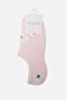 Women's Cotton Single No Show Socks Pink - 2