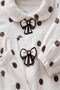 Baby girl polka dot 2-piece outfit set with bow detail - perfect for 6, 12, and 18 month olds - holiday ready! - 3