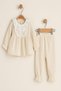 Baby Girl 2-Piece Top and Bottom Set Lace Collar Detailed Long Sleeve Seasonal 3-6-9-12-18-24 Months - 4