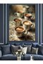 Steamy Coffee Cups Array Decorative Canvas - Mdf Wood Table - 6