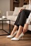 Women's Textile Textured Pointed Toe Thin High Heeled Classic Shoes