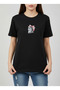Women's Cute Cat Printed T-Shirt 100% Cotton Minimal Design Casual Comfortable - 5