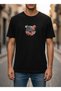 Men's Colorful Bear Graphic Printed T-Shirt 100% Cotton Modern Art Streetwear