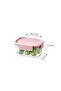 Classic Plus Rectangle Food Container 385ml (PACK of 3) – Pink, Airtight & BPA-Free - 3