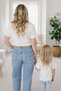 Mother Unisex Kids Combination Oversize T-Shirt Twin T-Shirt Converged Hearts Printed (Single Price) - 3