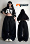 Extra Long Summer Wide-Legged Comfortable Oversize Baggy Sweatpants with Elastic Waist