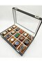 15-Compartment Faux Leather Covered Velvet Padded Watch Case Organizer - 2