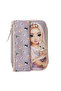 Topmodel Kitty & Doggy Dolu Pencil Case – Lilac Color, School Set with Velcro and Detachable Pen Holder - 2