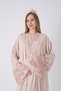 New Season Mink Stylish Lace Summer Design Short Sleeve Buttoned Maternity Maternity Dressing Gown Nightgown Set