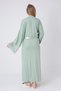 New Season Green Stylish Lace Summer Design Short Sleeve Buttoned Maternity Maternity Dressing Gown Nightgown Set - 5