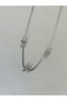 Steel Butterfly Detailed Women's Necklace 45+5 cm