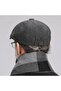 Unisex Black Herringbone Cap Hat Vintage British Style 8-Slice Newsboy Cap - 6