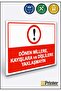Do Not Approach Rotating Mills, Belts and Gears Isg Warning Sign Dekota 15X20 cm