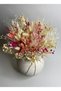 Pink Cream Dried Flower Bouquet 45X35 cm Shocked Natural Arrangement - Bohemian Rustic Home Decor - 5