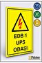 لافتة تحذيرية لغرفة UPS EDB 1 من ديكوتا مقاس 35x50 سم