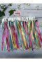Rainbow Colorful April 23Rd Dance and Show Bracelets-10 Pairs - 4