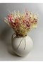 Pink Cream Dried Flower Bouquet 45X35 cm Shocked Natural Arrangement - Bohemian Rustic Home Decor - 3