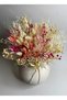 Pink Cream Dried Flower Bouquet 45X35 cm Shocked Natural Arrangement - Bohemian Rustic Home Decor - 4