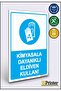 Use Chemical Resistant Gloves! Isg Warning Sign Dekota 15X20 cm