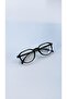 50-21-148 Square Oval Bone Transparent Women Men Unisex Blue Light Protection Screen Goggle Glasses - 6