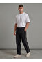 Men's Black Color Side Piping Baggy Sweatpants with Back Pockets, Comfortable Fit - 6