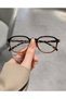 Square Oval Bone Transparent Women Men Unisex Blue Light Protection Screen Goggle Glasses - 3