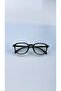 50-21-148 Square Oval Bone Transparent Women Men Unisex Blue Light Protection Screen Goggle Glasses - 4