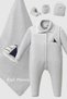 Newborn Knit Set Luxury Baby Gift 10 Piece Baby Boy Hospital Discharge Set - 3