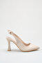 Beige Bowknot 9cm Women's Shoes - 4