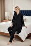 Women's Pompom Fabric Lace 3-Piece Maternity Pajama Set - 7
