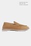 Nada Light Tan Genuine Suede Flat Sole Women's Loafer - 2
