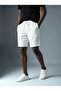 Men's Raw Linen Relaxed Fit Elastic Waist Linen Shorts K4003Kş - 6