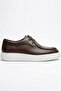 100% Genuine Leather Brown Ultra Light Lace-Up Casual Men's Shoes Luass29Al0050 - 2