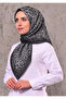 وشاح ناعم بنقشة الفهد باللون الأسود