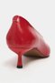 Tinky Red Rustic Pointed Toe Women's Heeled Shoes - 8