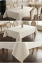 Stain-Resistant Tablecloth - Woven Cloud Pattern, All Sizes - 3
