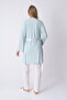 Maternity Pajamas Dressing Gown 3-Piece Set Lace Collar Pocketed Buttoned Breastfeeding Cotton Viscose Maternity Pajamas - 6