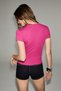 Hopewell Women's Round Neck Knitted Slim Fit Fuchsia T-Shirt - 6
