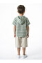 Boy's Summer 2-Piece Top and Bottom Set (T-Shirt + Shorts) 4-8 Years 6619 Khaki - 2