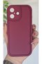iPhone 17 Compatible Shockproof Matte Claret Red Case with Corner Support