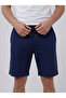 Men's Navy Blue Shorts Bermuda Casual Sports Comfortable Fit Summer Wear - 2