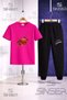 Children's Flame Basketball Printed T-Shirt Tracksuit Set