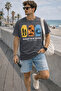 Surf and Vacation Themed Printed Unisex Oversize T-Shirt – Cotton Crew Neck Vacation Printed T-Shirt